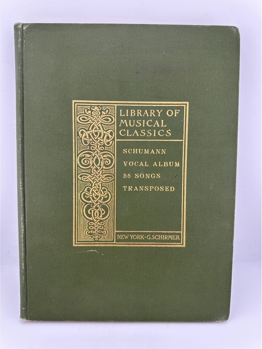 1903 Schumann Vocal Album 55 Songs G Schirmer Sheet Music Book HC